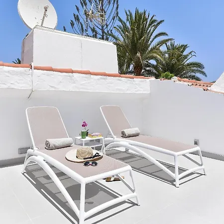 Villa Playa Del Ingles Vista Luxury Retreat In Gran Canaria Private Heated Pool Garden Terrace Bbq Rooftop Solarium With Sea Views Prime, *